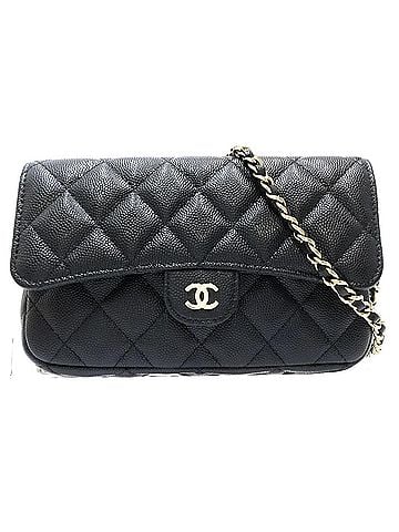 Chanel CHANEL Chain Wallet AP2096 Classic Flap Phone Case Matelassé Caviar Skin Black Women's 182312 (view 2)