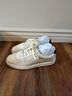 Vince. 100% Leather Solid Multi Color Ivory Sneakers Size 8 1/2 - photo 5