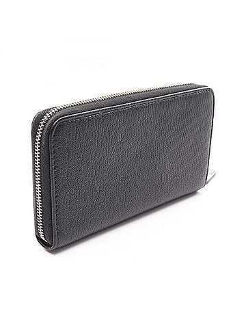 Chanel Chanel Coco Mark Round Wallet, Leather, Women's, Black (view 2)