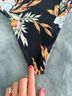 Cupshe Floral Black Yellow Blue Two Piece Swimsuit Size S - photo 3