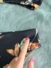 Cupshe Floral Black Yellow Blue Two Piece Swimsuit Size S - photo 4