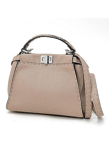 Fendi Fendi Peekaboo Small Selleria Bag 8BN244N8KF04YB Dove Grey (Greige) (view 1)