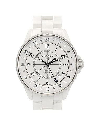 Chanel Chanel J12 GMT Watch, Ceramic, Men's, White (H3103) (view 1)