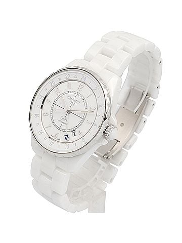 Chanel Chanel J12 GMT Watch, Ceramic, Men's, White (H3103) (view 2)