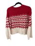 Lou & Grey Fair Isle Red White Pullover Sweater Size S - photo 2