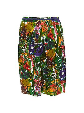 MARNI Marni Cotton Floral Pleat Front Skirt (view 1)