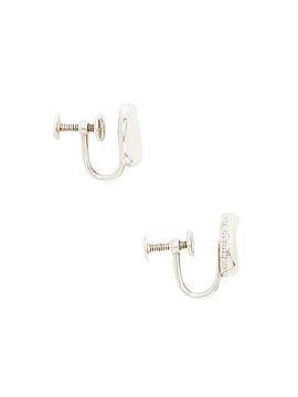 Tiffany & Co. Tiffany &amp; Co. Elsa Peretti Vintage Sterling Silver Bean Clip On Earrings (view 2)