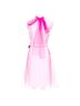 Prada 100% Wool Red Prada 2018 Technical Tulle Logo Dress Size 2 - photo 5