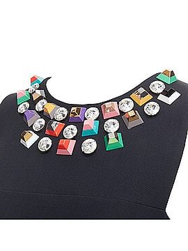 Fendi Fendi Studded Rhinestone Leather Dress (view 2)