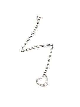Tiffany & Co. Tiffany &amp; Co. Elsa Peretti Sterling Silver Open Heart 27mm Large Necklace (view 1)