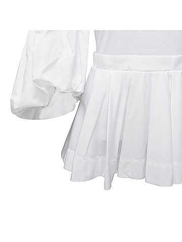 Alexander McQueen Alexander Mcqueen Cold Shoulder Peplum Tshirt (view 2)