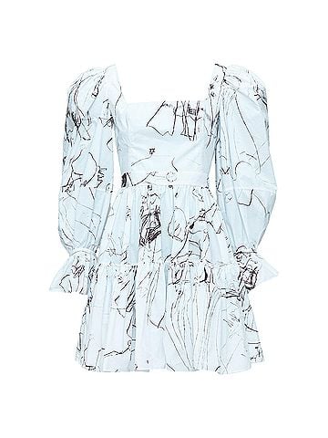 Alexander McQueen Alexander Mcqueen 2019 Sketch Print Dress (view 1)
