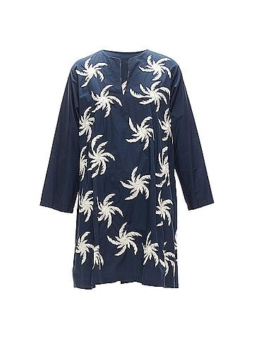 Dries Van Noten Dries Van Noten Cotton Floral Boxy Dress (view 1)