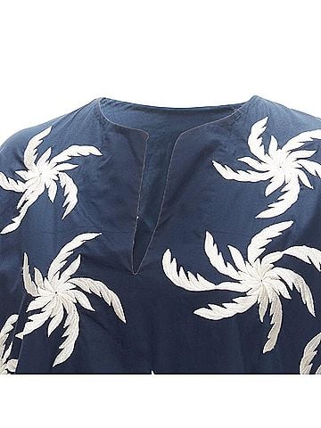 Dries Van Noten Dries Van Noten Cotton Floral Boxy Dress (view 2)