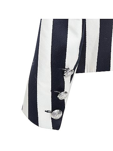 Balmain Balmain Striped Power Shoulder Blazer (view 2)