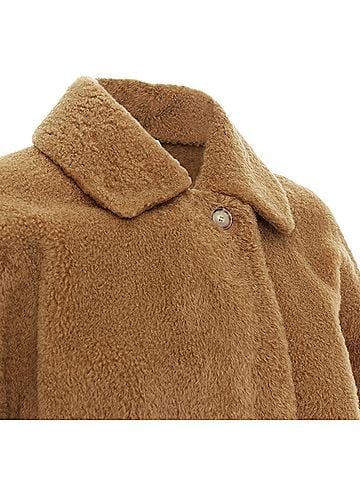 Max Mara Max Mara Lambskin Leather Shearling Coat (view 2)