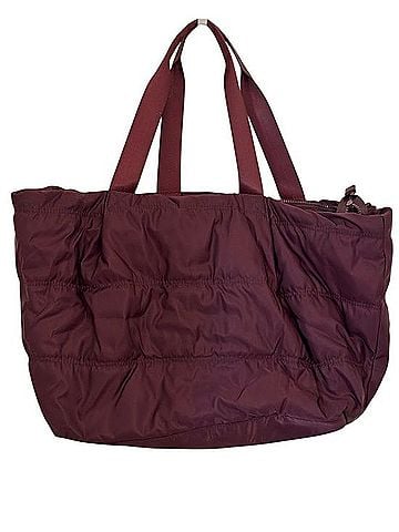 Old Navy Burgundy Quilted Puffer Tote Bag Tote (view 1)