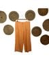J.Jill 100% Linen Solid Orange Linen Pants Size L - photo 1