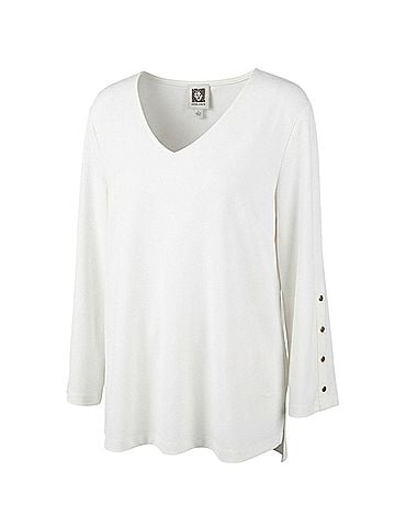 Anne Klein Long Sleeve Top (view 1)