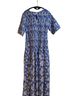 Oliphant 100% Cotton Floral Blue Casual Dress Size M - photo 2