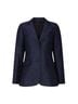 Derek Lam 70% Polyester 30% Viscose 100% Polyester Leopard Print Blue Blazer Size 4 - photo 1