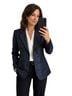 Derek Lam 70% Polyester 30% Viscose 100% Polyester Leopard Print Blue Blazer Size 4 - photo 2