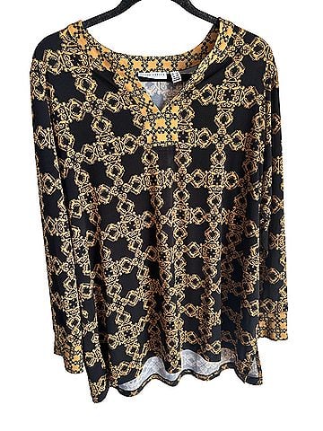 Susan Graver Long Sleeve Top (view 1)