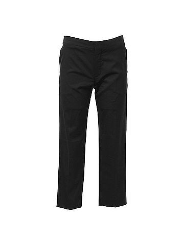 Chloé Chloé High-Waisted Wide-Leg Trousers in Black Wool (view 1)