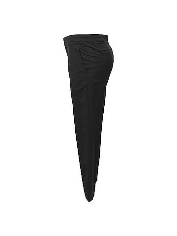 Chloé Chloé High-Waisted Wide-Leg Trousers in Black Wool (view 2)