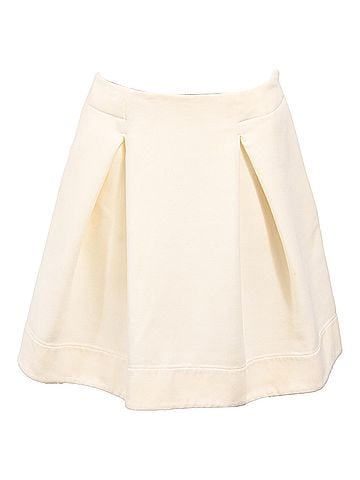 Jil Sander Jil Sander Pleated Mini A-Line Skirt in Viscose (view 1)