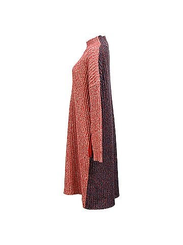 Jil Sander Jil Sander Knitted Sweater Midi Dress in Multicolor Wool (view 2)