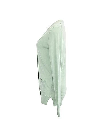Tory Burch Tory Burch Buttoned Cardigan in Green Cotton (view 2)