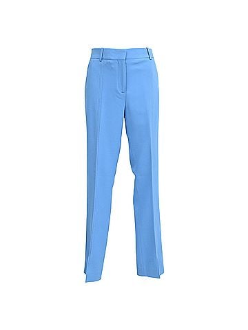 Victoria Beckham Victoria Beckham Straight Leg Trousers in Light Blue Polyester (view 1)