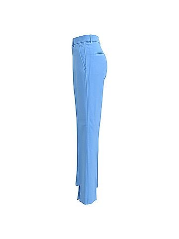 Victoria Beckham Victoria Beckham Straight Leg Trousers in Light Blue Polyester (view 2)