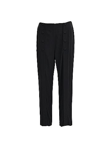 Alexander McQueen Alexander McQueen Button Detailed Trousers in Black Acetate (view 1)