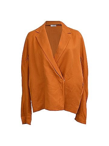 Victoria Beckham Victoria, Victoria Beckham Blazer in Orange Acetate (view 1)