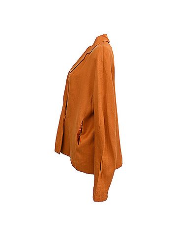 Victoria Beckham Victoria, Victoria Beckham Blazer in Orange Acetate (view 2)