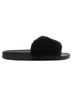 Givenchy 100% Rubber Black Givenchy Fur Trim Slides in Black Rubber Size EU 36 - photo 1