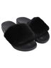 Givenchy 100% Rubber Black Givenchy Fur Trim Slides in Black Rubber Size EU 36 - photo 2