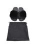 Givenchy 100% Rubber Black Givenchy Fur Trim Slides in Black Rubber Size EU 36 - photo 6