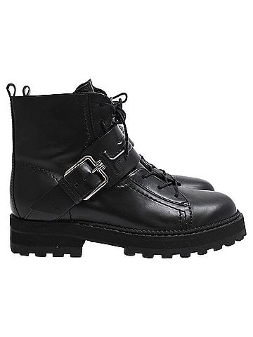 Tod's TOD's Ankle Boots Buckle Strap in Black Leather (view 1)
