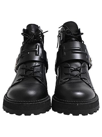 Tod's TOD's Ankle Boots Buckle Strap in Black Leather (view 2)