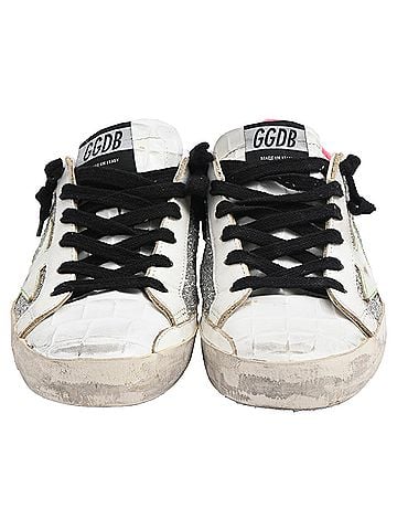 Golden Goose Golden Goose Super Star Low-Top Sneakers in Multicolor Leather (view 2)