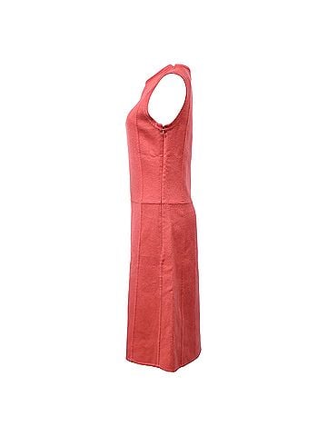 Marc Jacobs Marc Jacobs Sleeveless Knee Length Dress in Orange Cashmere (view 2)