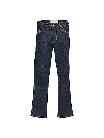 Victoria Beckham Victoria Victoria Beckham High Waiste Jeans in Navy Blue Denim (view 1)
