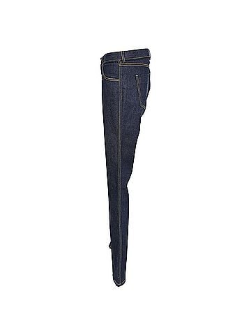 Victoria Beckham Victoria Victoria Beckham High Waiste Jeans in Navy Blue Denim (view 2)
