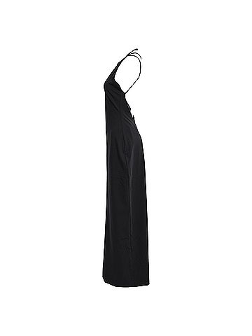 The Row The Row Coralia Halterneck Maxi Dress in Black Polyamide (view 2)