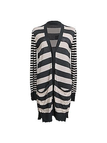 Max Mara Max Mara Striped Knitted Cardigan in Multicolor Silk (view 1)