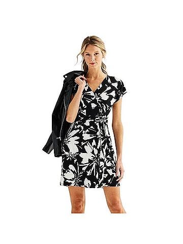 Nine West Dolman Sleeve Floral Dress Casual Dress (view 1)