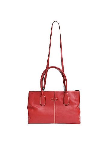 Tod's Tod's D Tote Bag in Burgundy Leather (view 1)